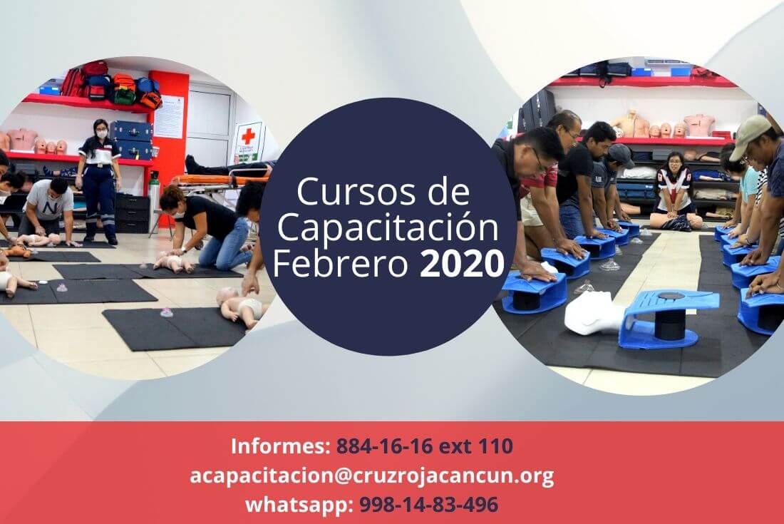 Calendario Cursos Primeros Auxilios Febrero 2020 Publico General Cruz Roja Cancun